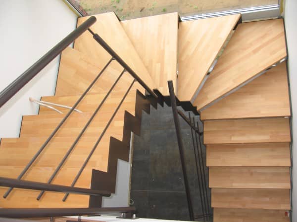 Escalier bois et métal - Quat +