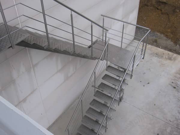 Escalier extérieur inox - Quat +
