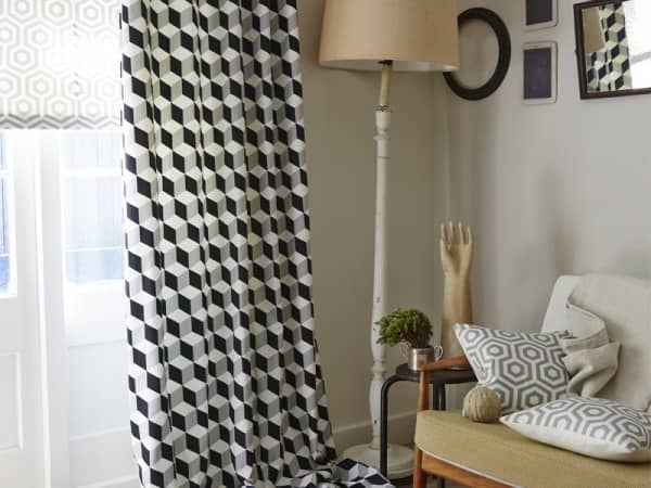 rideaux cubes noirs et blancs rideaux cubes noirs et blancs