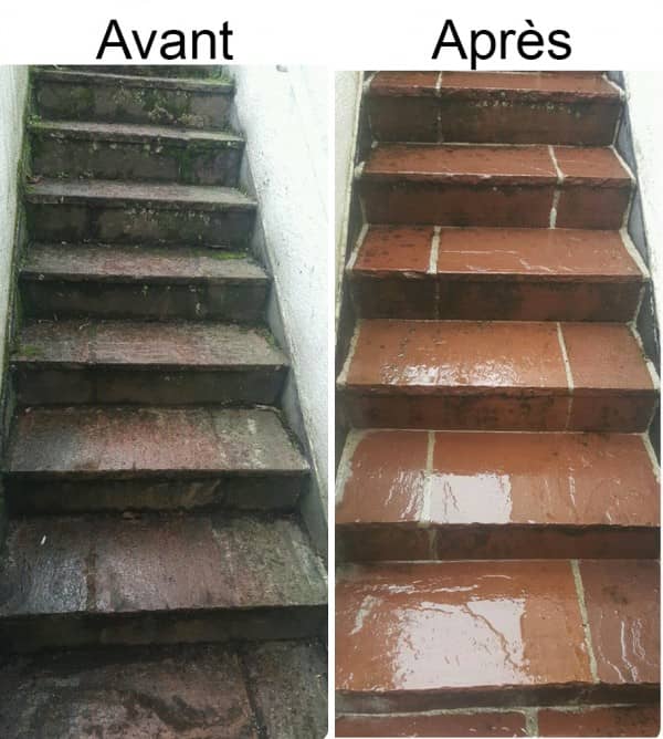 Nettoyage d'un escalier Nettoyage d'un escalier