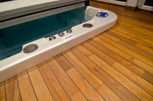 parquet massif Teak collé sur chape parquet massif Teak collé sur chape