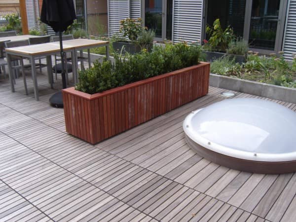terrasse en bois en squareline padouk terrasse en bois en squareline padouk