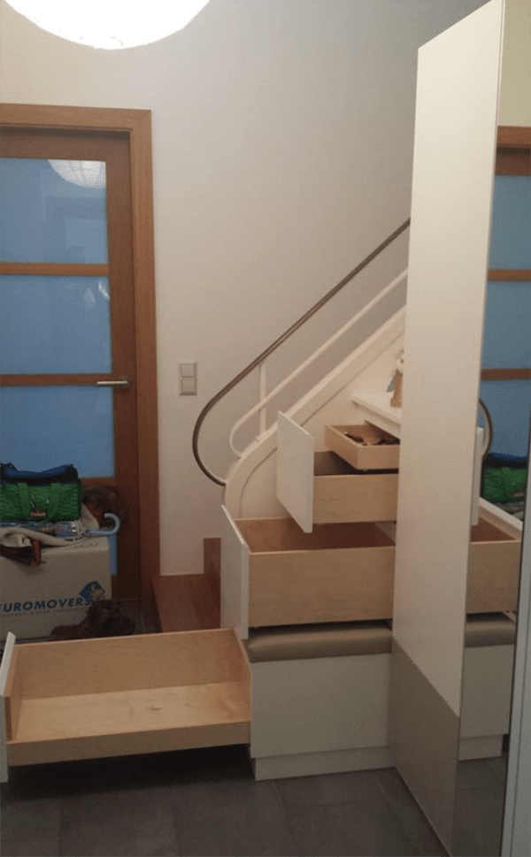 meuble d'entrée laqué blanc avec poignées intégrées et tiroirs meuble d'entrée laqué blanc avec poignées intégrées et tiroirs