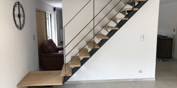 Escalier bois et métal - Quat + - Luxembourg - Devis.lu